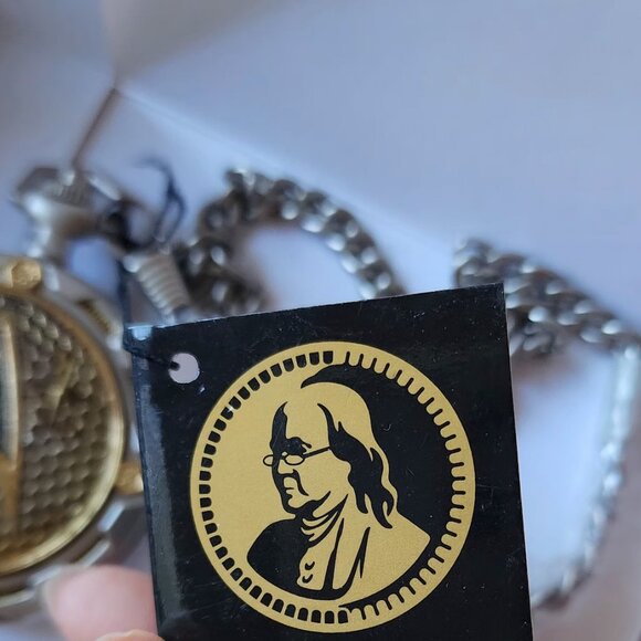 Vintage 2000 - Star Trek USS Enterprise Pocket Watch w/22k Details. New w/o box - Picture 4 of 15